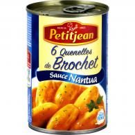 Plat cuisiné quenelles brochet sauce Nantua Petitjean