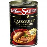 Plat cuisiné cassoulet toulousain William Saurin