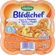 Plat bébé Blédichef dès 15 mois, pommes de terre poulet Blédina