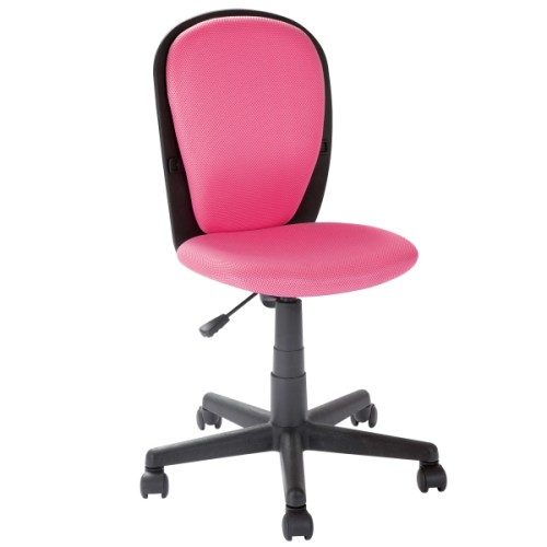 Chaise de bureau ergonomique rose