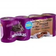 Boites pour chats adultes aux viandes et poissons Whiskas