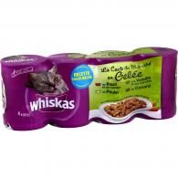 Pâtée pour chat en gelée viandes/4 variétés Whiskas