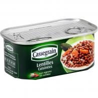 Légumes cuisinés lentilles oignons carottes Cassegrain