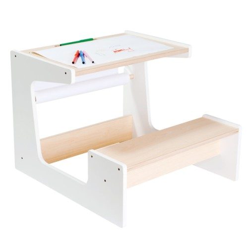 Petit bureau naturel blanc