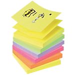 6 Blocs de notes repositionnables – Post-it – Z-Notes – assortis – 76 x 76 mm