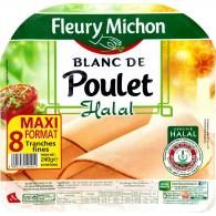 Blanc de poulet halal Fleury Michon