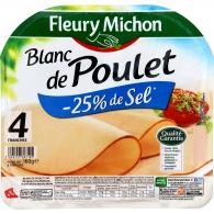 Blanc de poulet réduit en sel Fleury Michon