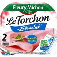 Jambon s/couenne réduit en sel Fleury Michon