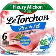 Jambon s/couenne réduit en sel Fleury Michon