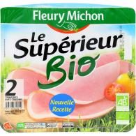 Jambon Le Supérieur avec couenne bio Fleury Michon