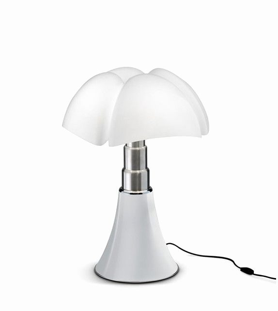 Lampe design Mini Pipistrello blanc, ampoule LED integrée, H.35cm