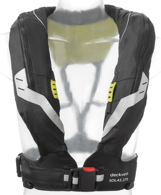 Gilet gonflable Spinlock Deckvest SOLAS 275 N Automatique Noir
