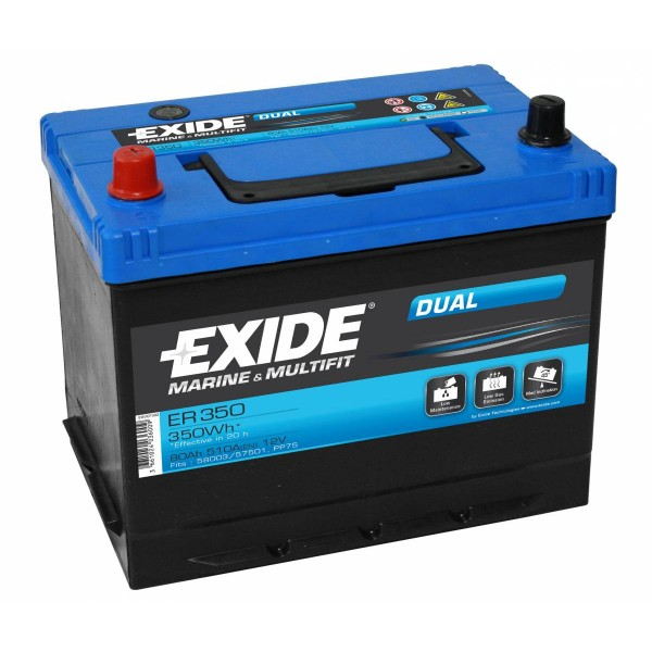 Batterie marine à décharge lente Exide Dual 80A