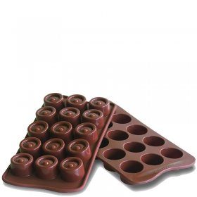 Plaque chocolat silicone 15 ronds