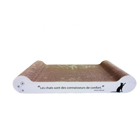 Griffoir “méridienne” en carton ondulé (avec herbe à chat)