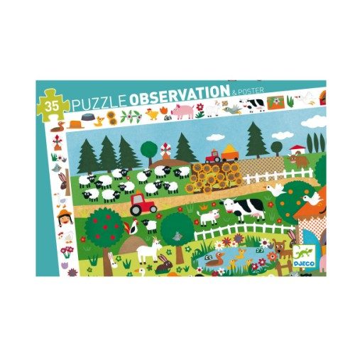 Puzzle observation La ferme 35 pièces