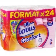 Papier toilette confort extrait Lotus aqua tube Lotus