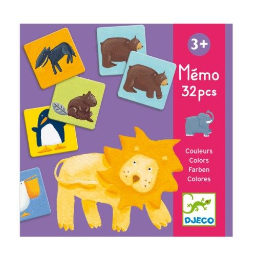 Mémo animaux couleurs