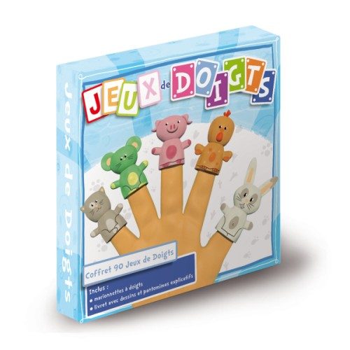 Coffret CD jeux de doigts + Marionnettes