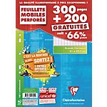 500 Feuillets mobiles – Clairefontaine – A4 – Grands carreaux – 300 + 200 gratuites
