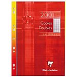 200 Copies doubles perforées – Clairefontaine – A4 – Grands carreaux