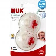 Sucettes 6-18 mois silicone Nuk