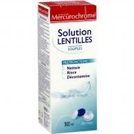 Solution lentilles souples Mercurochrome