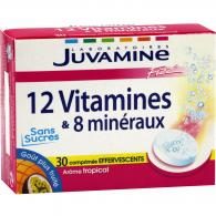 Comprimés 12 vitamines 8 minéraux Juvamine