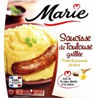 Plat cuisiné saucisse/purée pommes de terre Marie