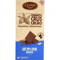Chocolat bio lait Cémoi