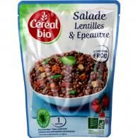 Plat cuisiné salade lentilles/épeautre Céréal