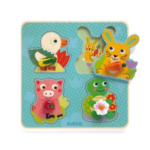 Puzzle encastrement boutons Croc-Carrot