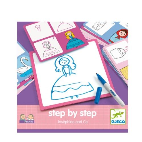 Jeux de dessin step by step joséphine