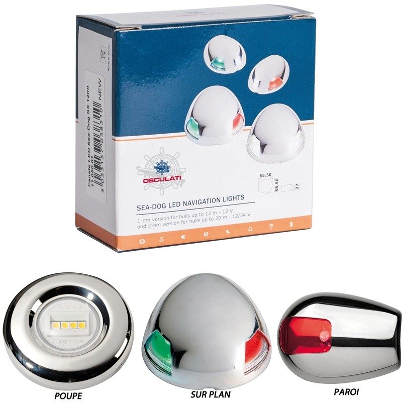 Feu de navigation Osculati Sea-Dog – Inox