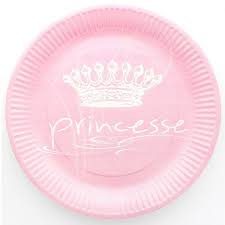 Assiette carton Princesse par 10