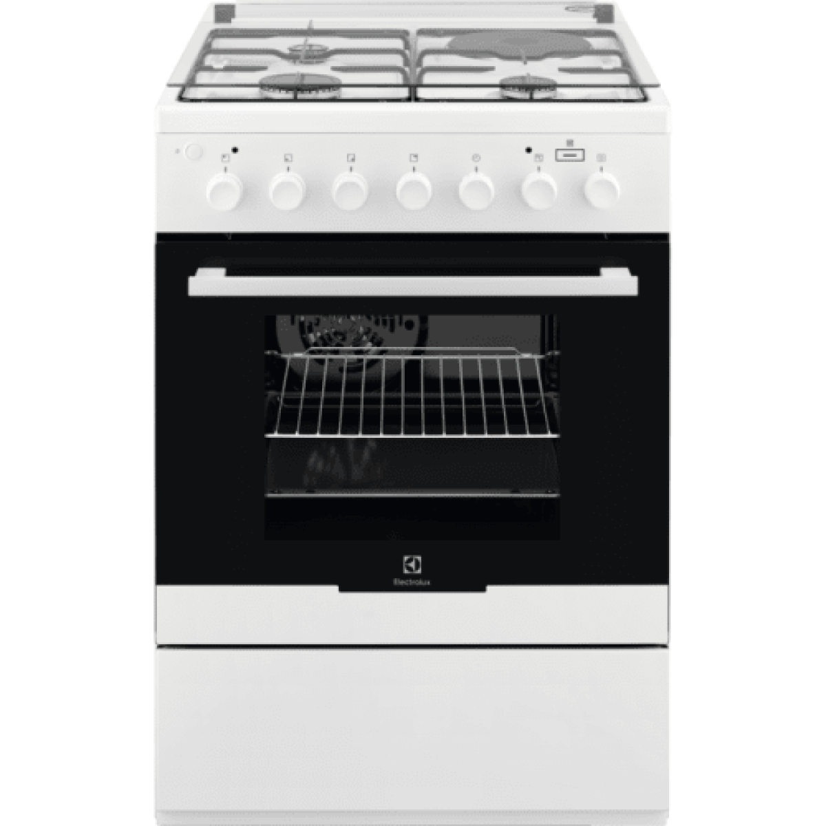 RKK 61181 OW Four et Cuisinière Boutons Rotatif Devant Argent