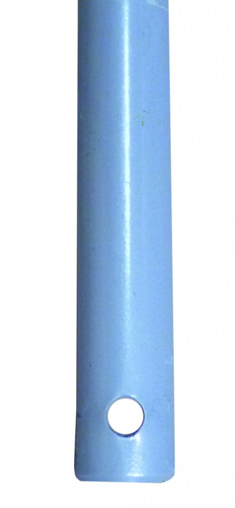 Crémone en applique : Tringle fer 1/2 rond – 18 x 7 mm