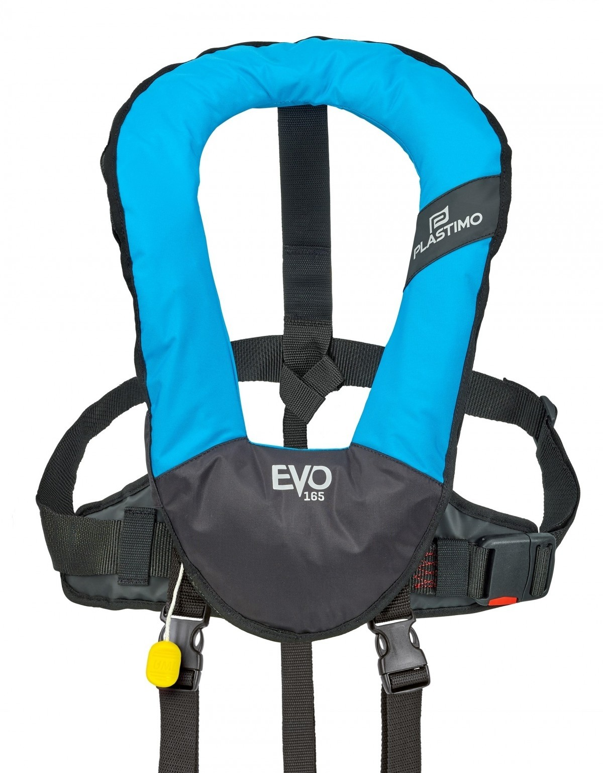 Gilet gonflable Plastimo Evo 165N Manuel turquoise + harnais