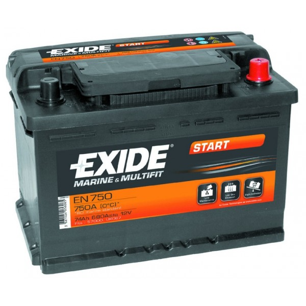 Batterie Exide Start 74AH – EN750