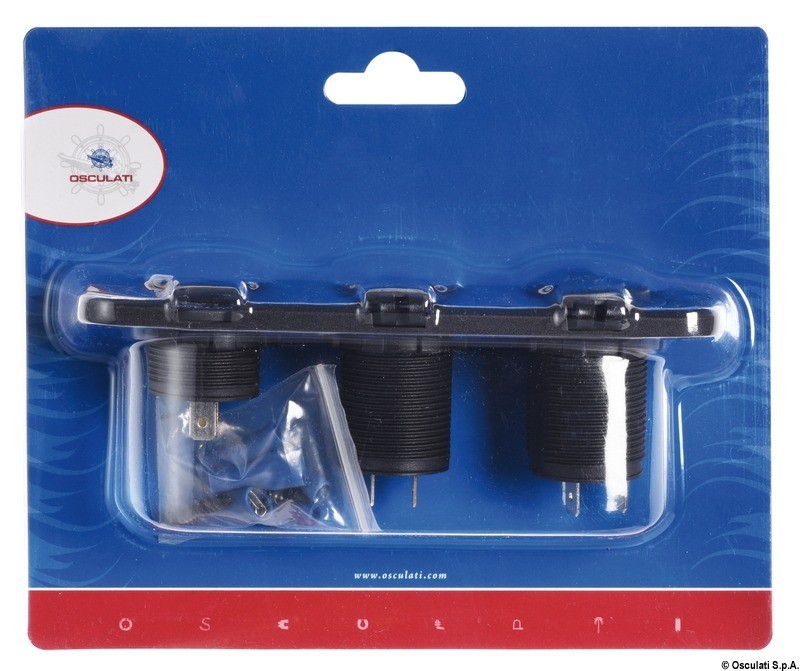 Voltmètre/Ampèrmètre Osculati numérique – double prise USB – prise allume-cigare