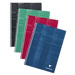 Cahier double spirale – Clairefontaine – A4 – Grand carreaux – 180 pages