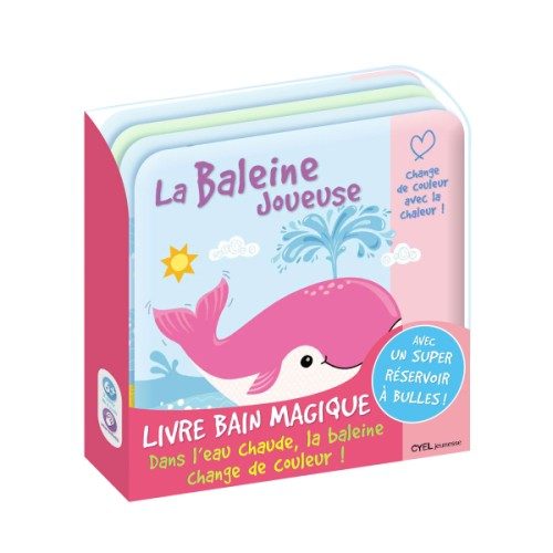 Livre de bain magique La baleine joueuse