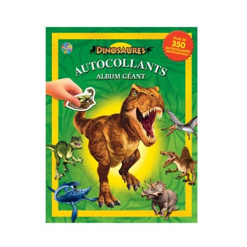 Livre Dinosaures autocollants géants