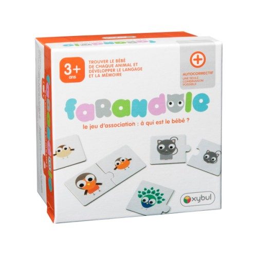Jeu d’association à qui est bébé? Farandole