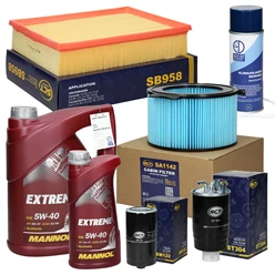Inspektionspaket + Öl Extreme 5W40 6Liter