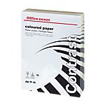 Ramette de papier couleur assorti panaché pastel intense de 250 feuilles – Office Depot – A4 – 160g/m²