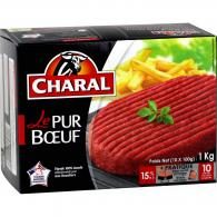 Steaks hachés pur bœuf 15% MG Charal