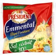 Emmental râpé sel réduit Président