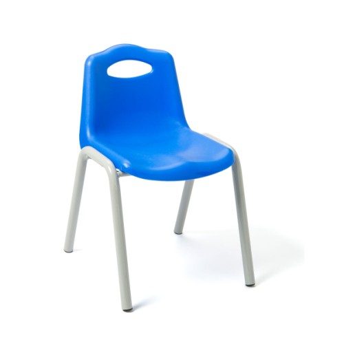 Chaise d’écolier assise 31 cm bleu