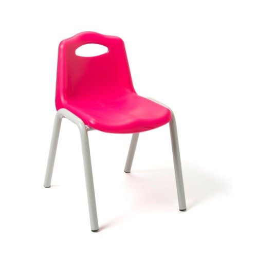 Chaise d’écolier assise 31 cm rose